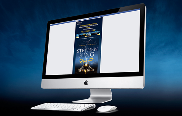 Stephen King facebook app facebook revival books book Reading marketing   social media gif