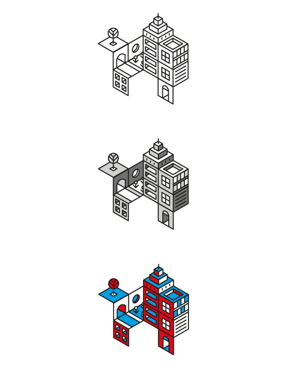 Personal Identity Personal Brand brand city Isometric identity personal