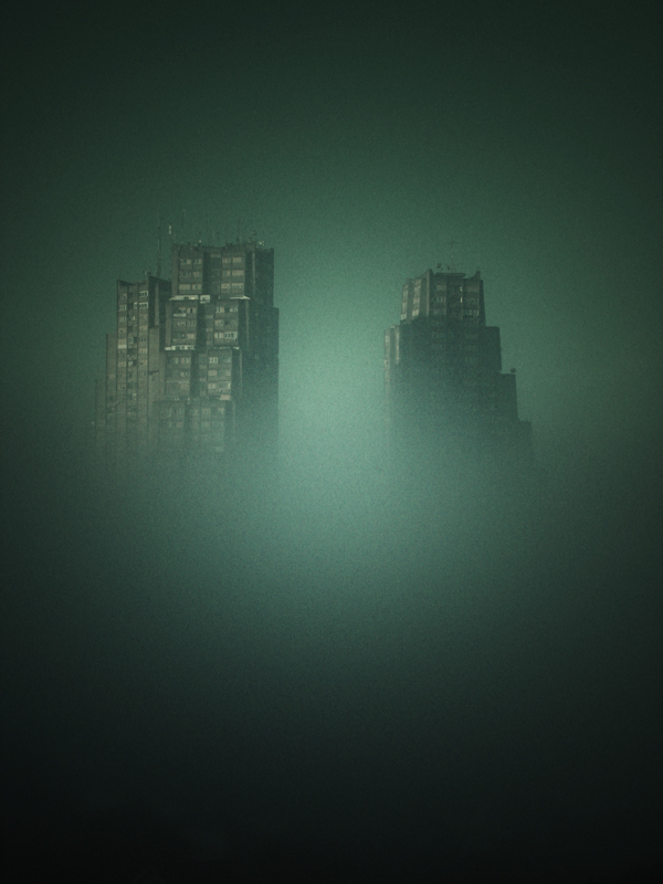 belgrade Brutalism fog