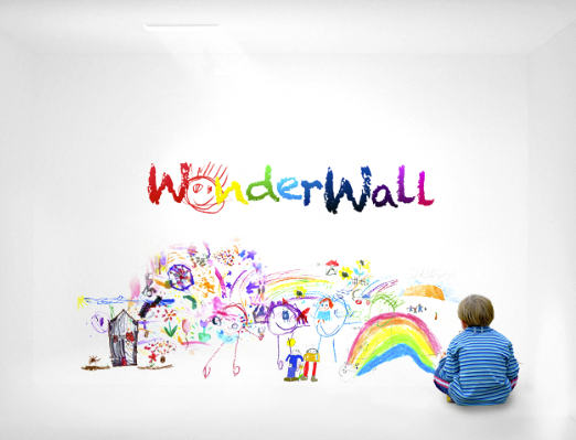 wonderwall paint children kids DIY challenger brand brand idea pealfisher Competition Fun
