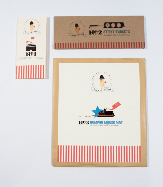Packaging Fun Playful Carnival vintage Stationery