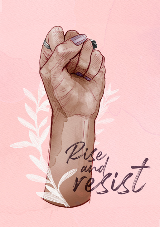 Beautiful feminism feminismo feminist fight fist poster protest woman women