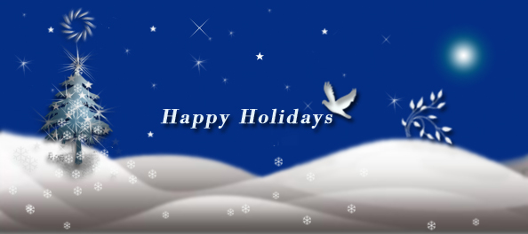 card Holiday seasons peace joy happiness winter night moon snow stars
