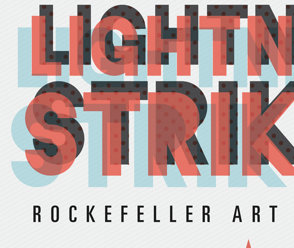 lightning strikes ideas creative poster Exhibition Poster gig poster flyer flier Promotion