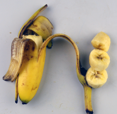 banana Food  alphabet type Script