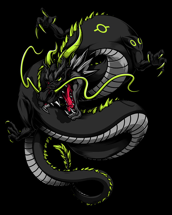 Snipzy Dragon Illustration