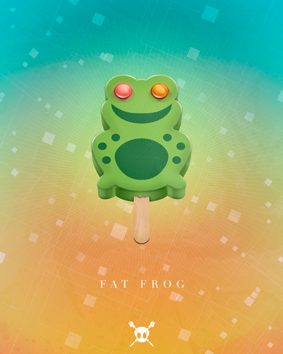 ice cream dove bomb popcycle pop fat frog orange creamcycle Display print summer epic ice cream