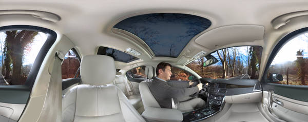 renault latitude ladybug Yellowbird 360 degrees test drive virtual world car executive