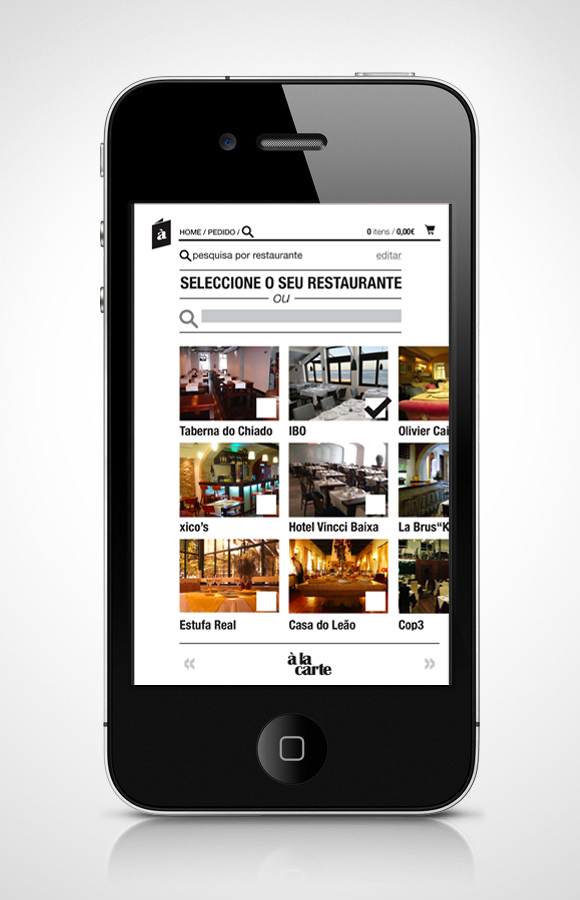 app  iphone Food  restaurant Lisbon design