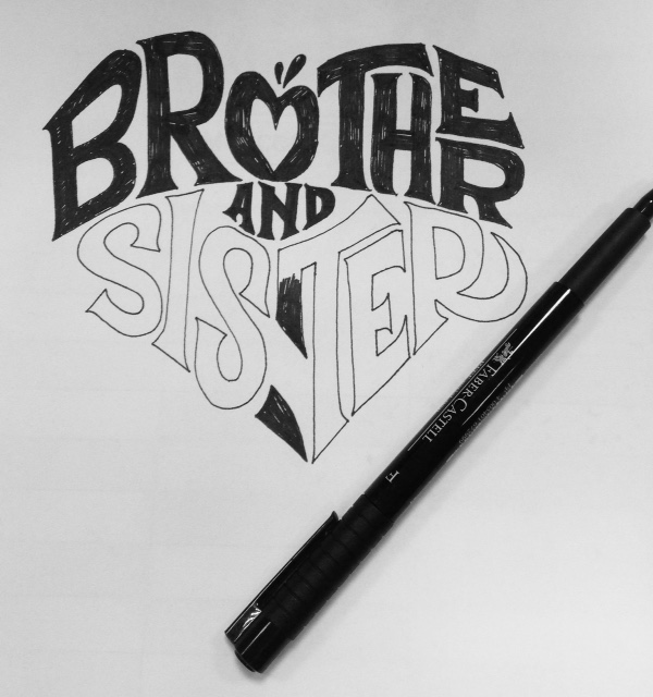 #typography #illustration #Design #brother&sister