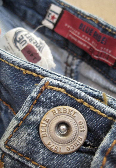 apparel kids girls boys Denim Collection Clothing blue rebel concept jeans seventy8 Label Packaging hangtag