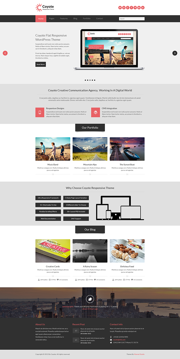 blue bootstrap Boxed business corporate css3 html5 jquery lightbox Multipurpose parallax portfolio Responsive Theme wide