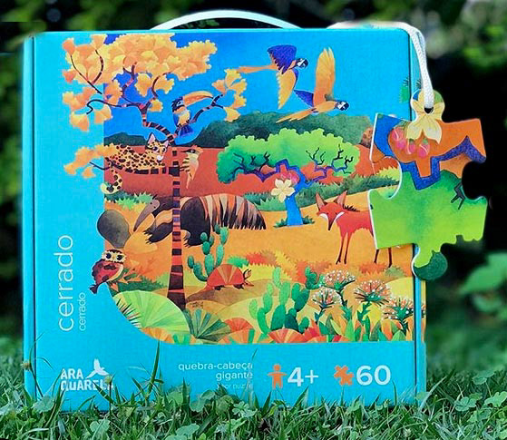 watercolor illlustration Amazon puzzle toyart CRIS EICH quebra-cabeça amazonia Jogos educativos ARAQUARELA