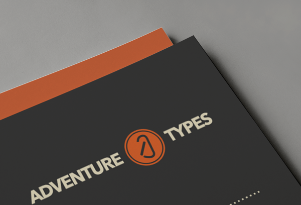 Adventure Types interface design  business card logo Adventure Theme  web design  australia