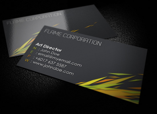 business card Collection colorful minimlaist professional corporate identity visual