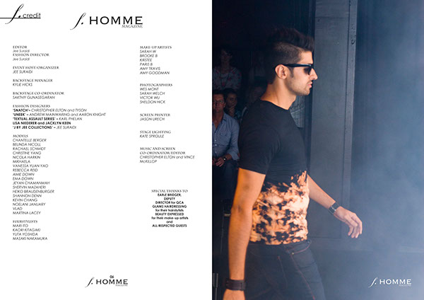 F.HOMME Page Layouts on Behance