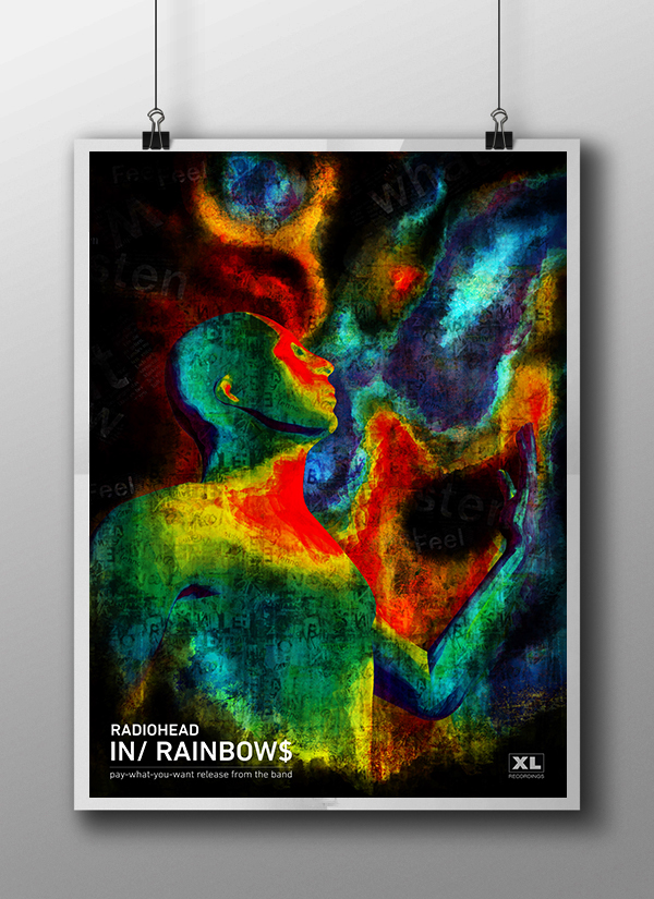 Radiohead In rainbows poster XL recordings