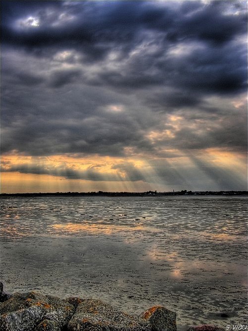 light ray Sun cloud HDR Landscape