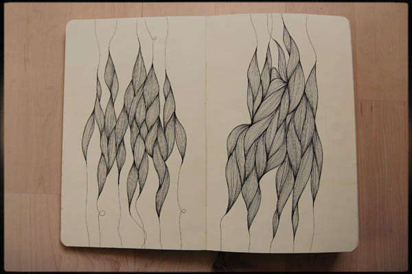 moleskine sketchbook sketch pen and ink ink
