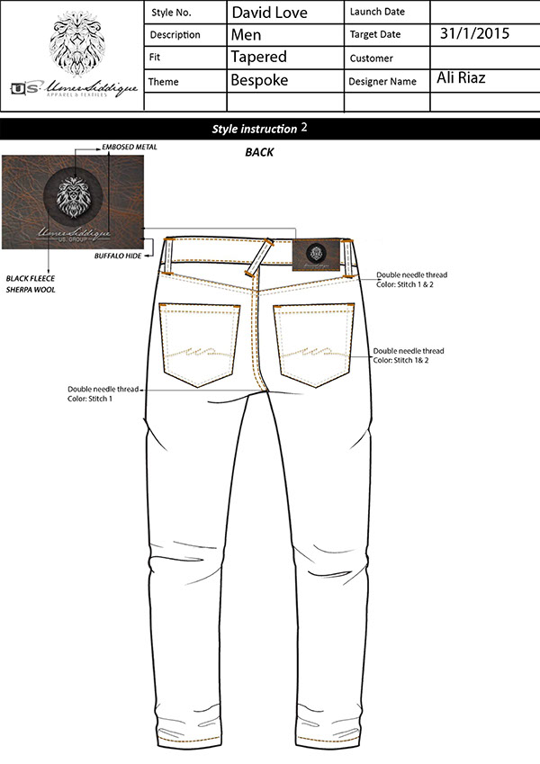 Men Jeans (Denim) Tech Packs :: Behance