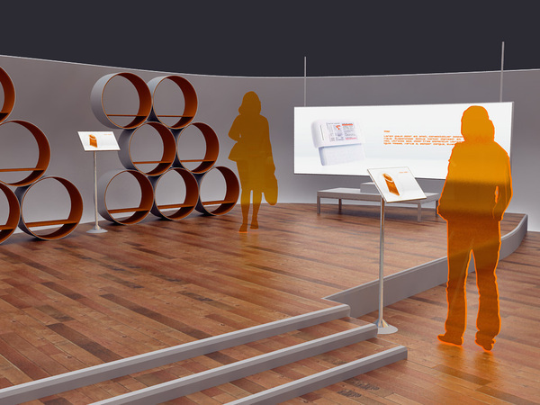 orange 3D visualization interior design  blender blender3d