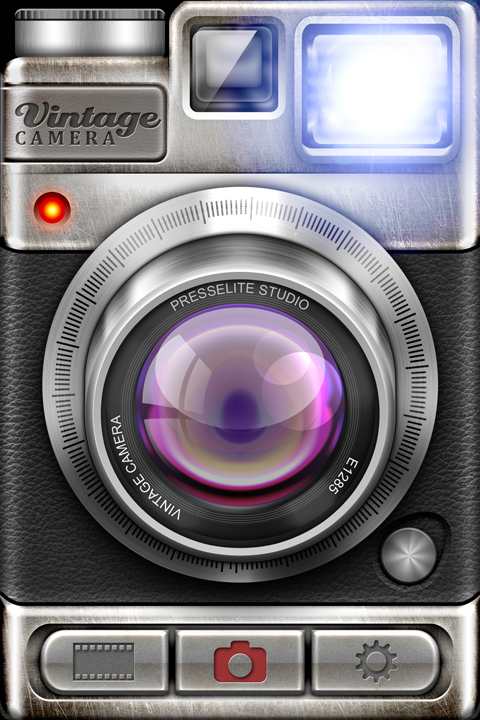ios iphone application user interface Icon camera vintage