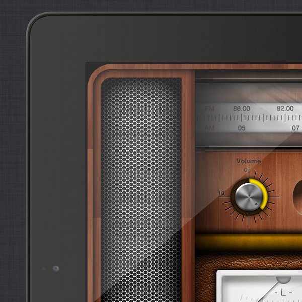 UI radio app iPad App knobs tuned wheel Tobia Crivellari ui design UI Case study