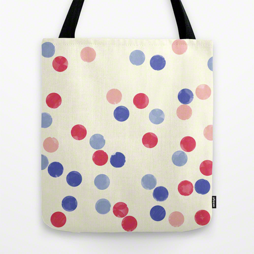 polka dot dots confetti water colors watercolors pink light blue lightblue red pattern Patterns remter