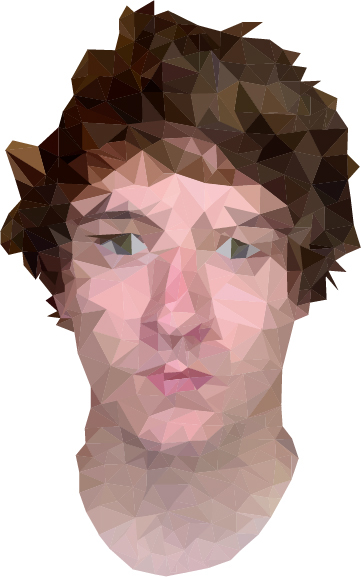poly portrait Illustrator photoshop Triangles are my favourite shape