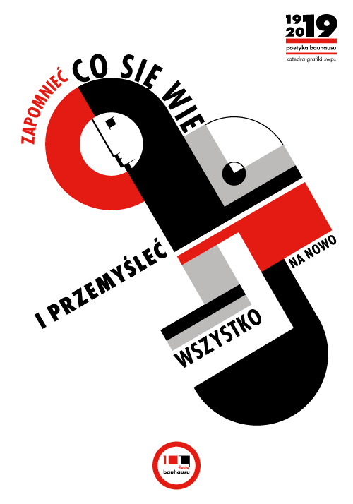 bauhaus typography   graphic design  Exhibition  design swps wrocław