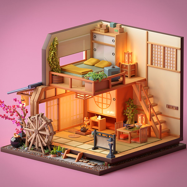Minka House - diorama