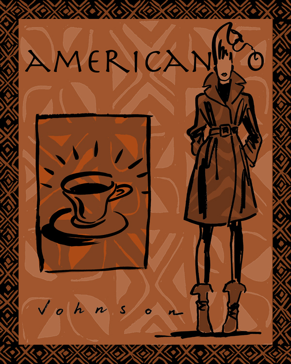Coffee Café Au Lait espresso americano cappucino Patterns textures lifestyle illustration coffee illustration fashion illustration