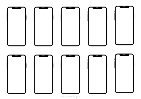 Free iphone x mockup templates Bundle in .xd & pdf