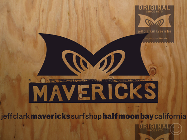 Mark Verlander verlander design sports identity Identity Design Logo Design surfing action sports jeff clark Mavericks