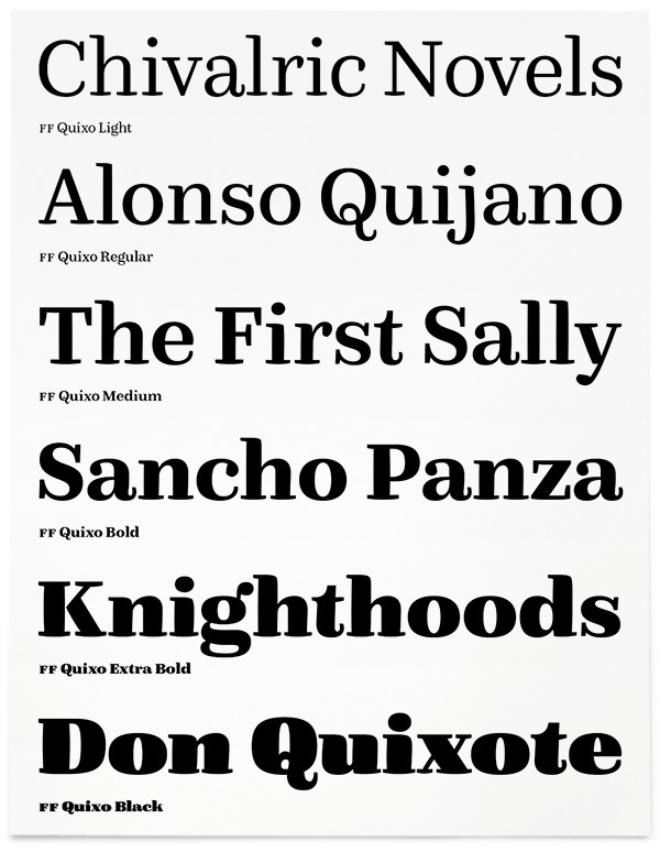 ff FontFont font type Typeface Quixo notebook poster Frank Grießhammer pantone