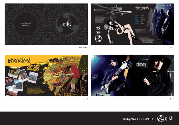 nikt rock band CD cover cd booklet guitar tattoo posters illuvia illustrations