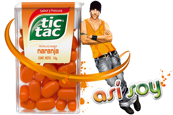 Tic Tac ads storyboard naranja