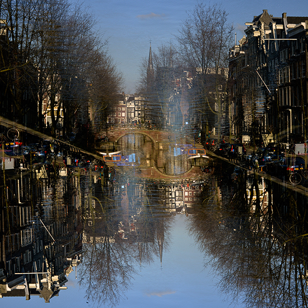 amsterdam Holland reflections double exposure