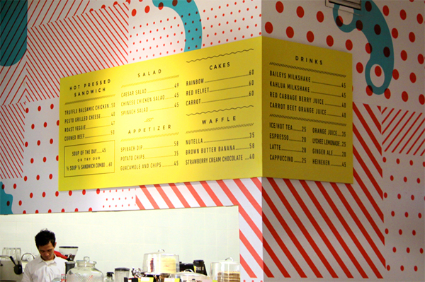 Goods Dept cafe store Retail pattern menu pop-up