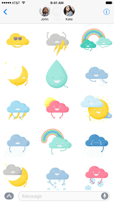 imessage stickers Icon Emoji ios apple weather