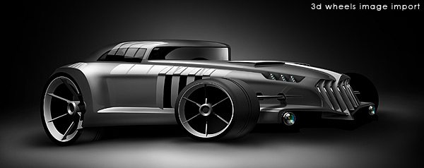 photoshop tutorial car concept automotive   rendering sketching CS3 cs5 Creativity Gamiette making of rod hot rod