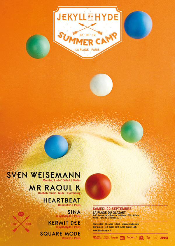 summer camp flyer jekyllethyde glazart Paris