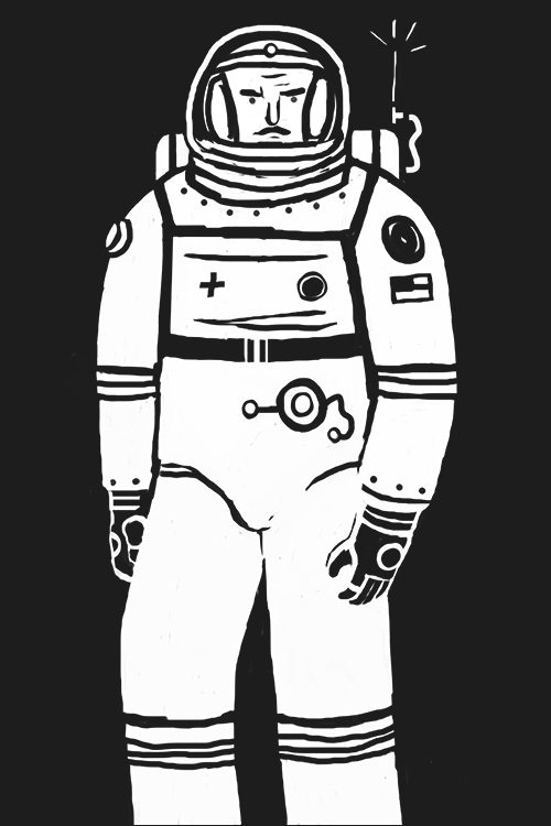 black & white réseau sociaux anguille Astronaute spacemaker Space  espace