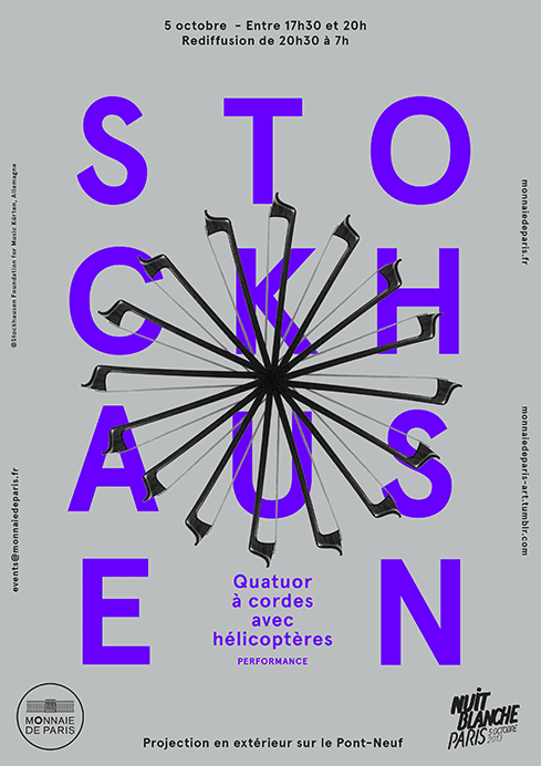 poster arts Paris Exhibition  design art direction graphic Nuit Blanche