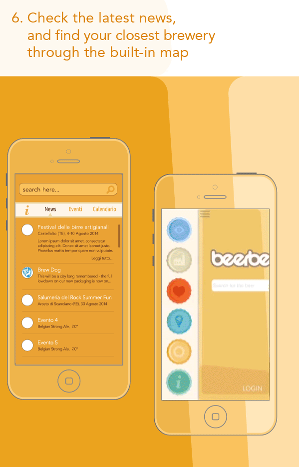 Adobe Portfolio Beerbeez app design Logo Design app flat ios7 android interaction UI ux free iphone beer craft beer icons