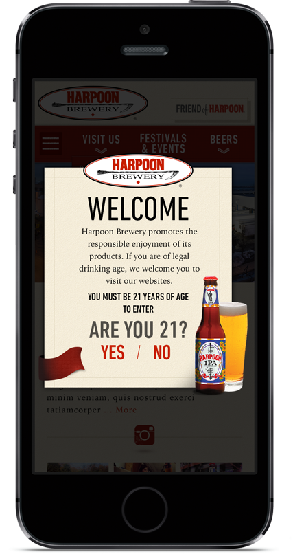 mobile beer Website