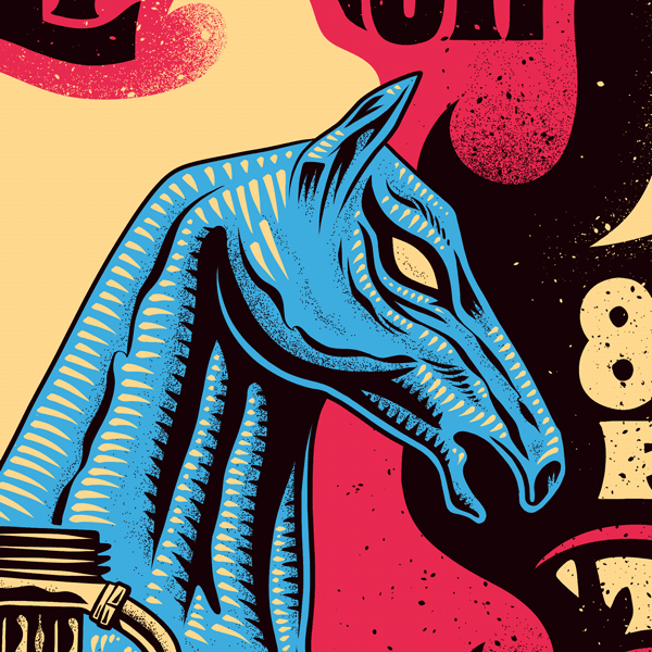 poster band poster gig poster music poster horse motorcycle fire Flames process