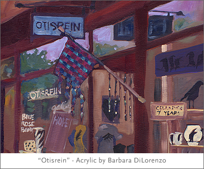 plein air alla prima urbanscapes acrylic Oil Painting painting on location stores Shops New York Ipswich