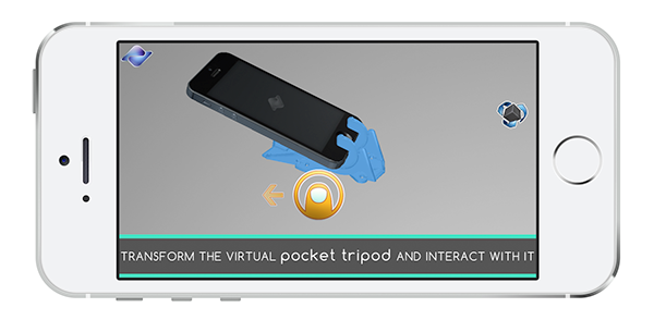 Pocket Tripod: 360° wallet-sized iPhone stand on Behance