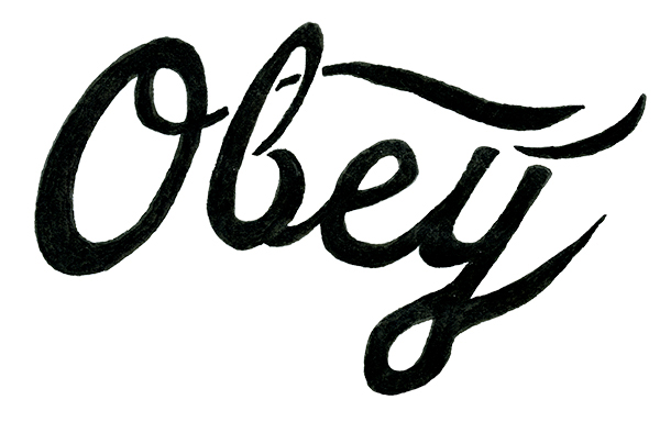 obey logo black and white